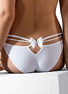 Playful panties, bow, keyhole, double straps